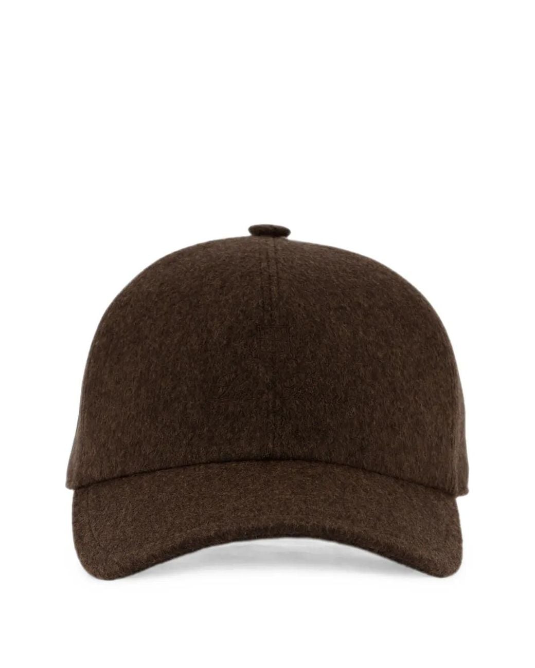 Loro Piana Brown Storm System Embossed-Logo Baseball Cap for men