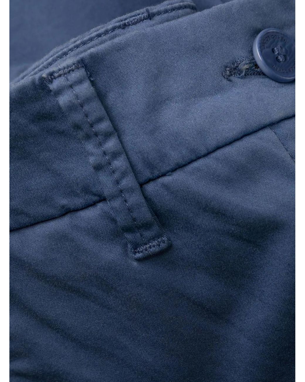 Jacob Cohen Blue Logo-Patch Slim-Fit Cropped Trousers