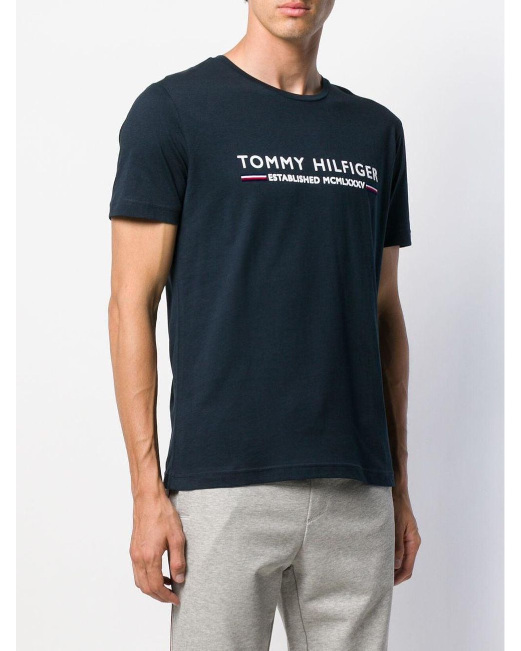 T shirt MCMLXXXV Tommy Hilfiger pour homme en coloris Bleu Lyst