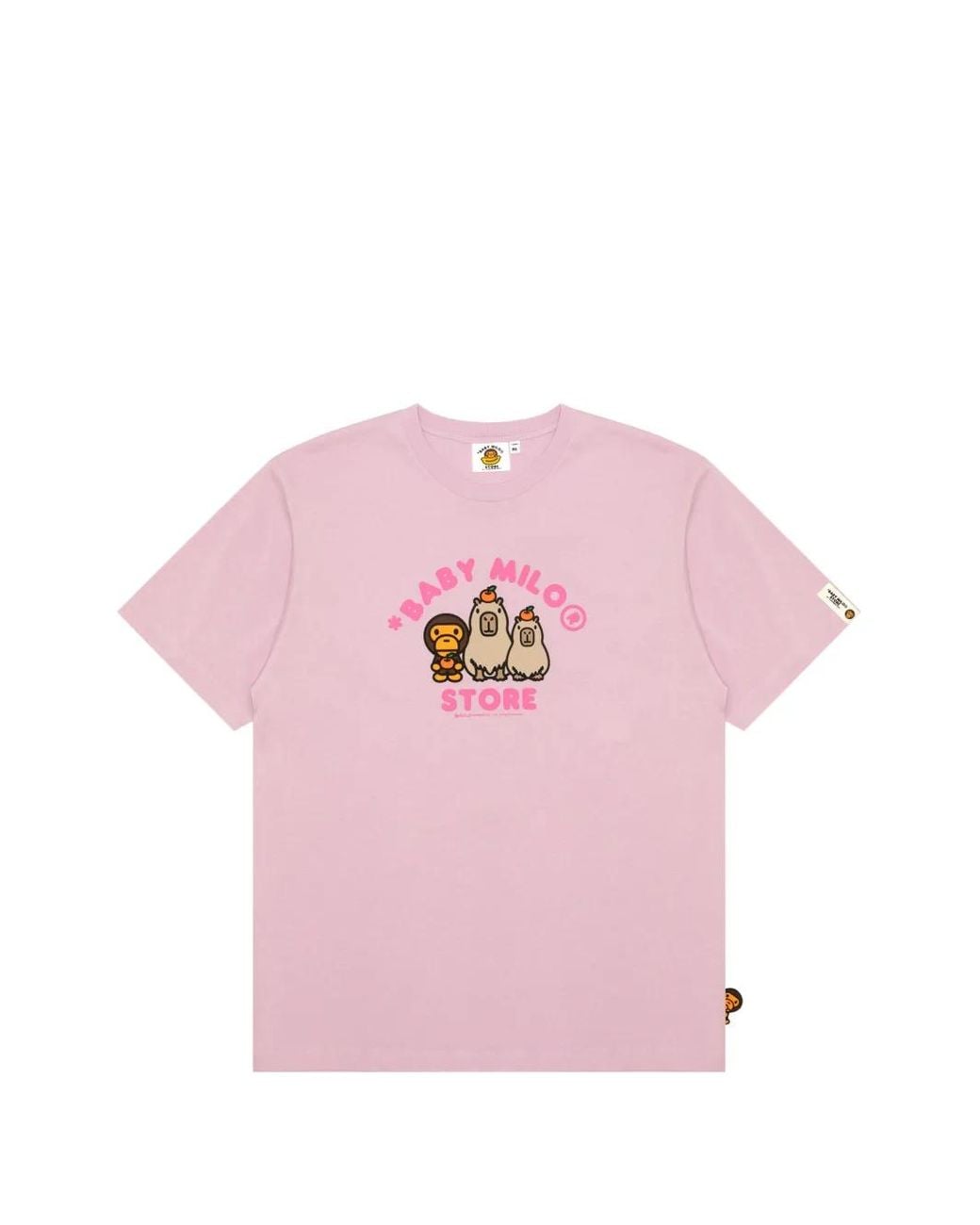 *BABY MILO® STORE BY *A BATHING APE® Pink Baby Milo Graphic-Print T-Shirt
