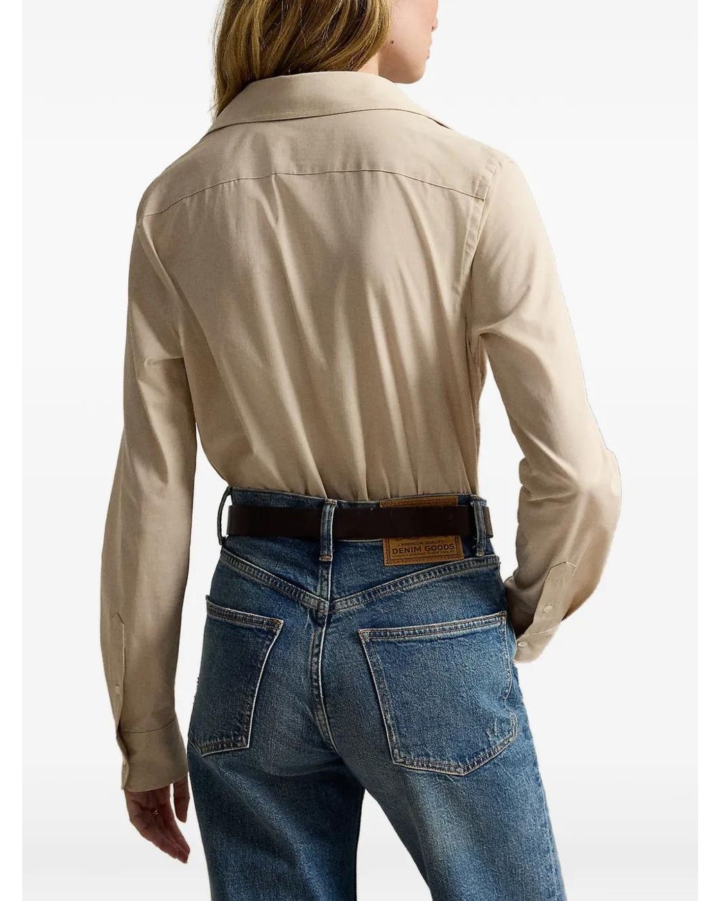 Polo Ralph Lauren Natural End-On-End Stretch Slim Fit Cotton Shirt