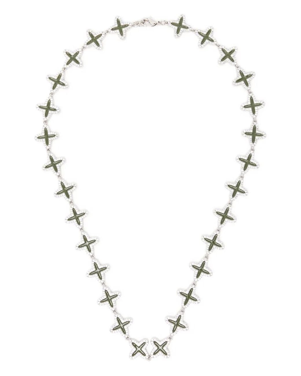 DARKAI Metallic Clover Halskette