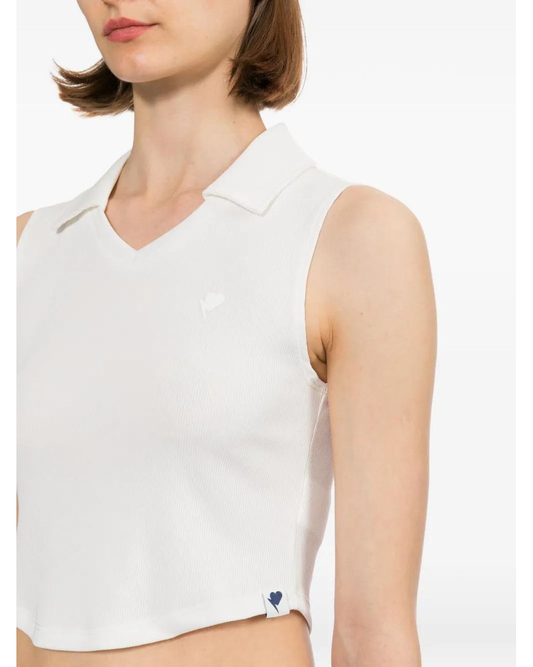 AAPE BY A BATHING AP White Heart Logo Polo