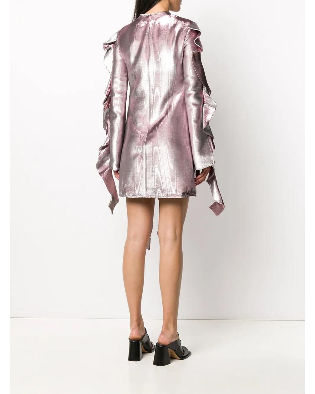 Ellery Metallic Jurk in het Pink