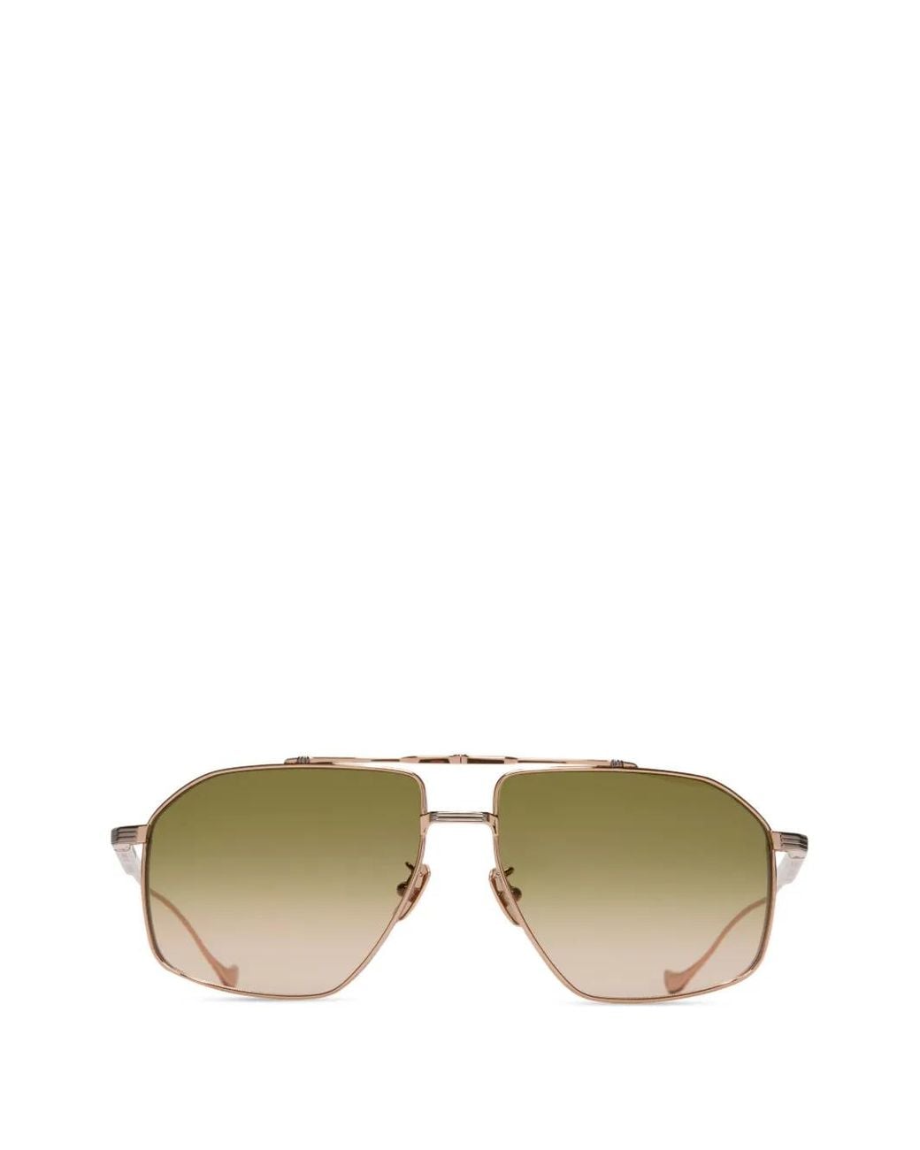 Cutler & Gross Green Kensington Geometric Sunglasses