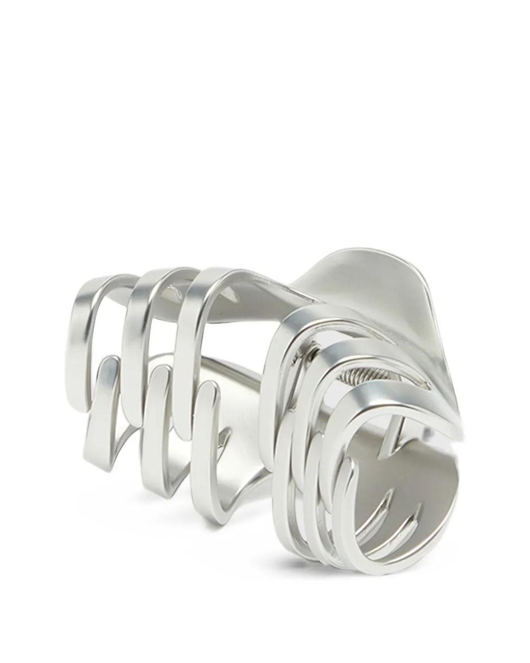 DIESEL White Metal Claw Hair Clip