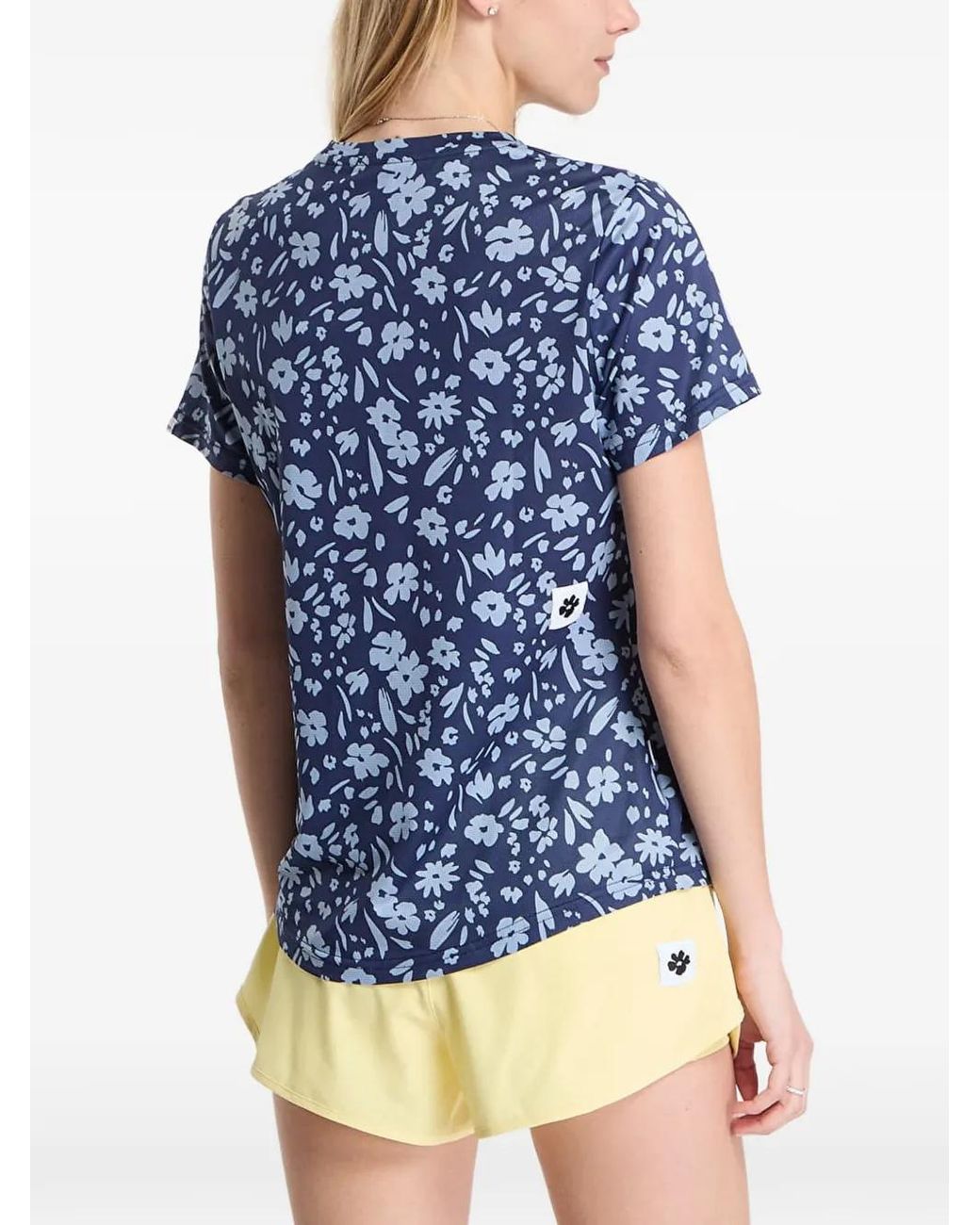 Saysky Blue T-Shirt Flower Combat