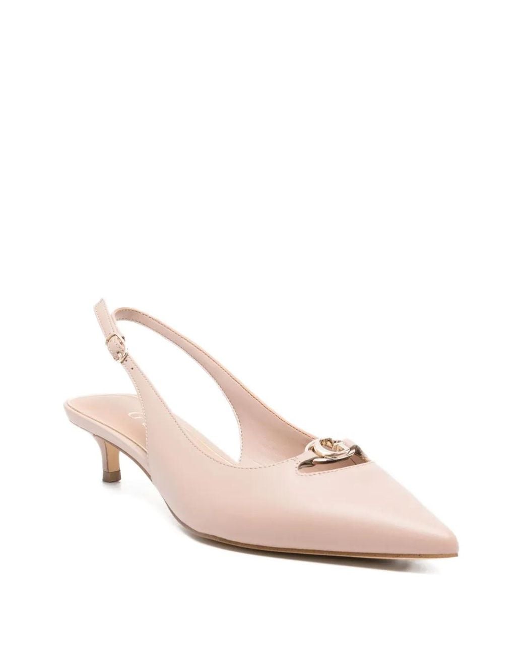 Guess Pink Slingback Kitten-Heel Pumps