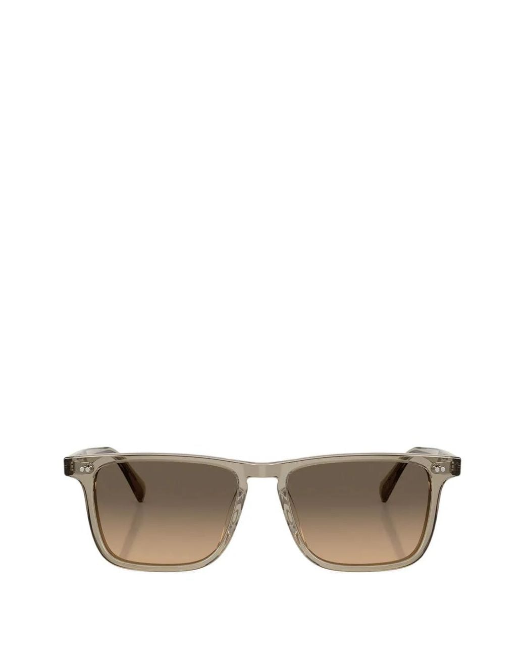 Oliver Peoples Gray Brano Square-Frame Sunglasses