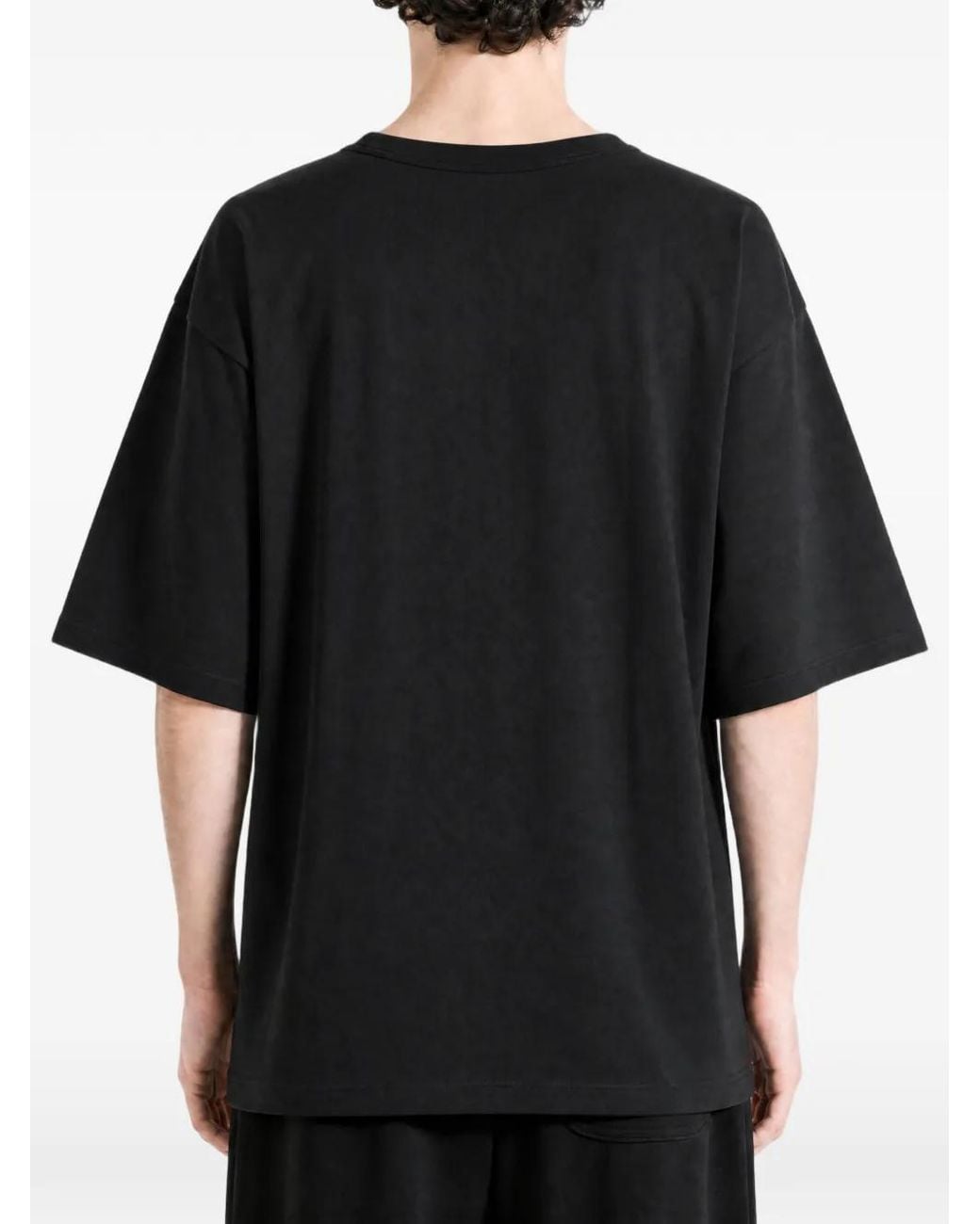 Balenciaga Black Vintage Holiday Graphic-Print T-Shirt for men