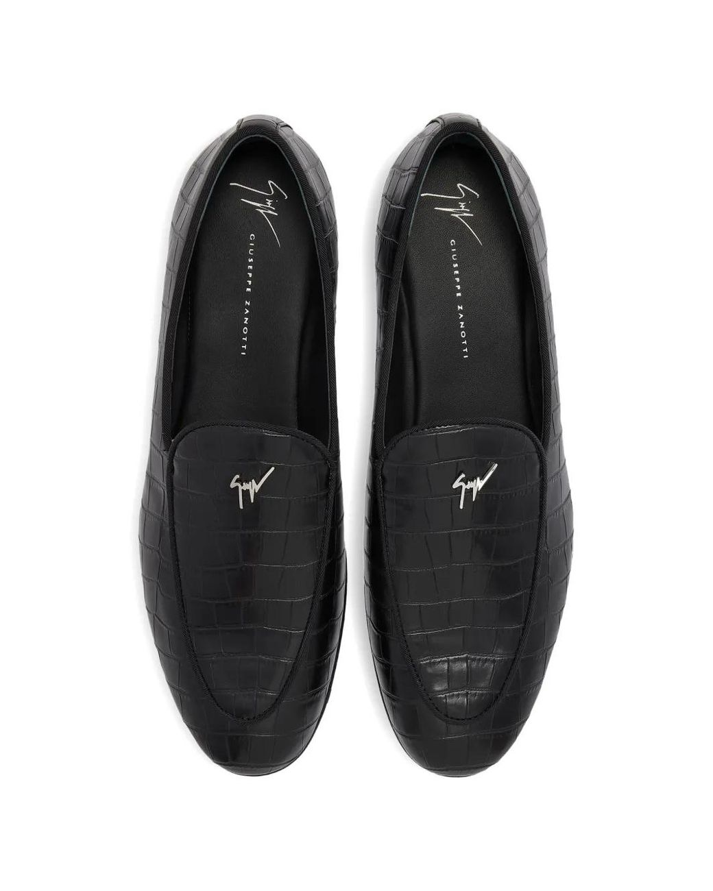 メンズ Giuseppe Zanotti クロコダイル ローファー ブラック | Lyst