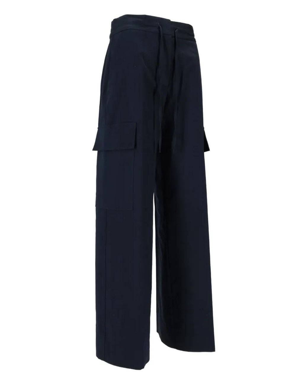 P.A.R.O.S.H. Blue Drawstring-Fastening Cargo Pants
