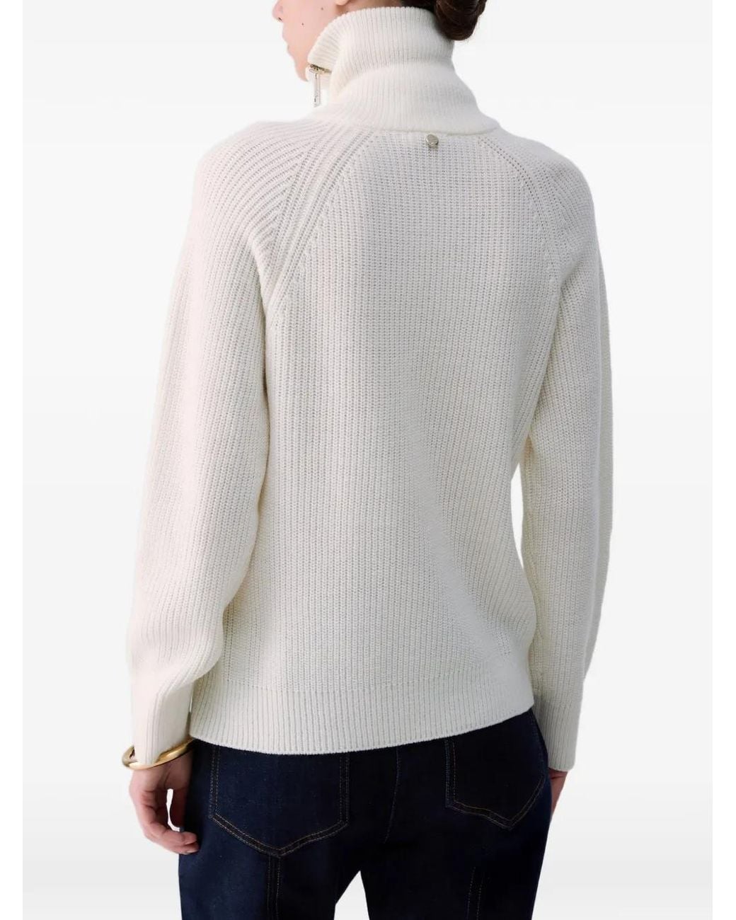 Liu Jo White Cotton Sweater