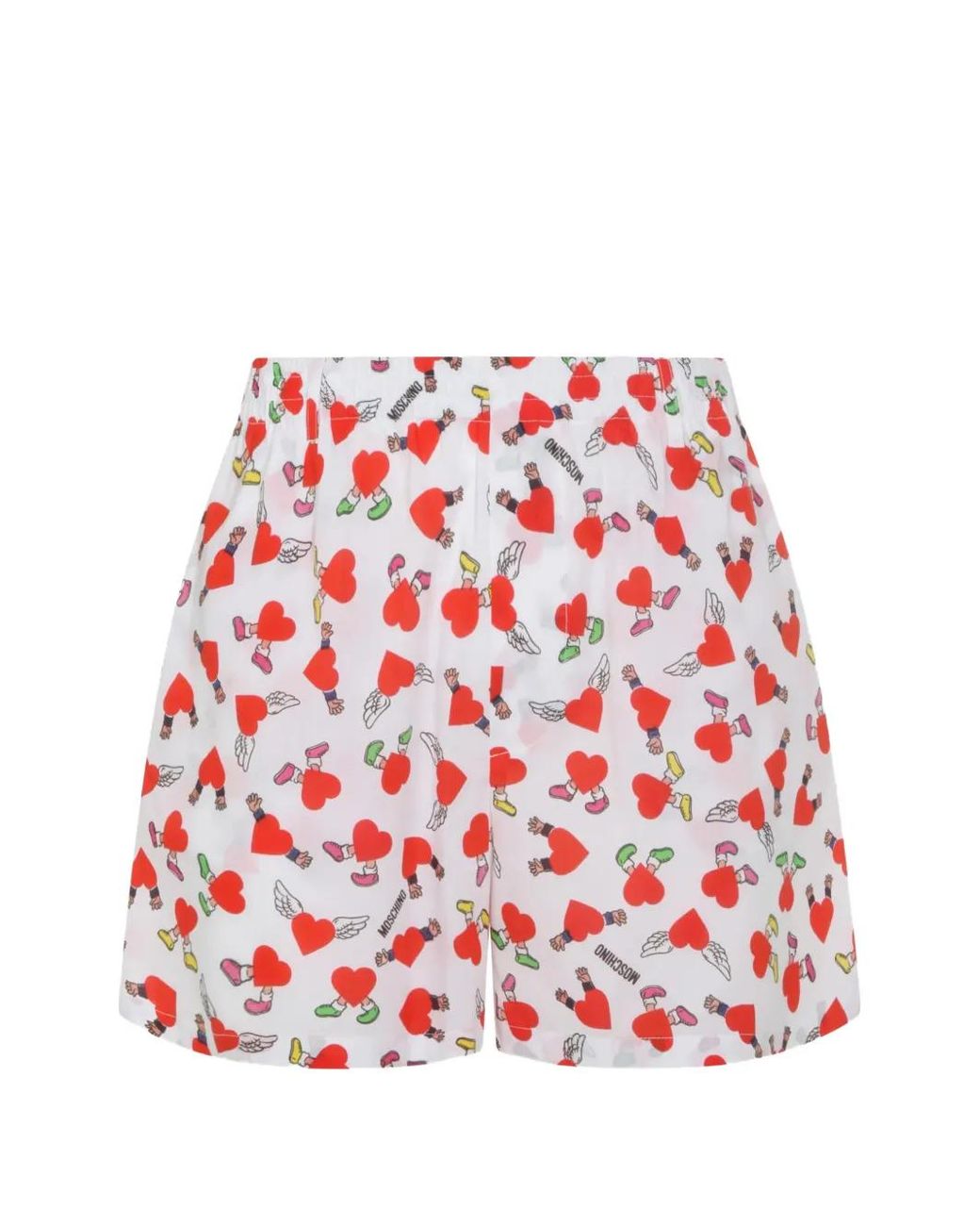 Moschino Red Printed Shorts for men