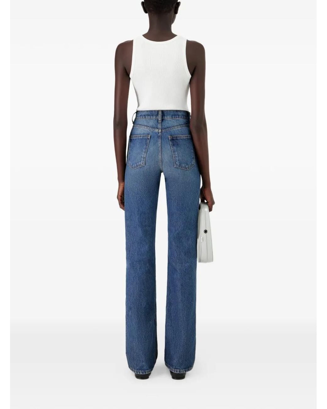Coperni Blue Low Waist Denim Pants