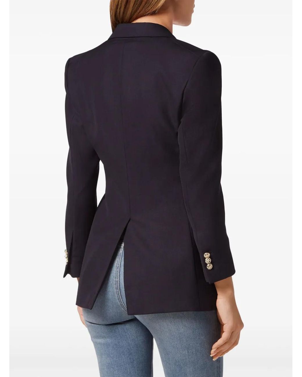 Philipp Plein Wollen Blazer in het Blue