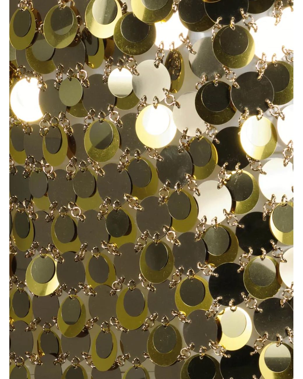 Rabanne Metallic Sequin Mini Skirt