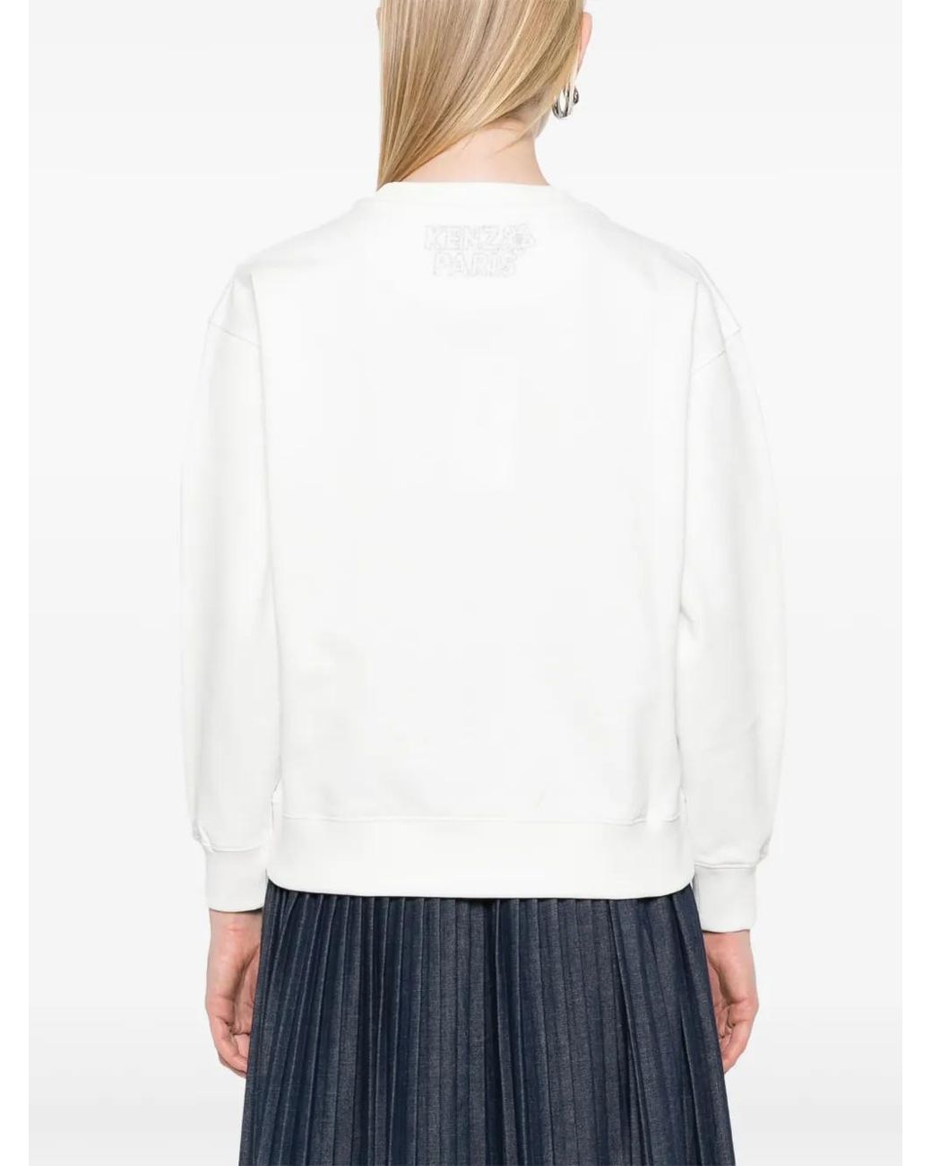 KENZO White Constellation Embroidered Sweatshirt