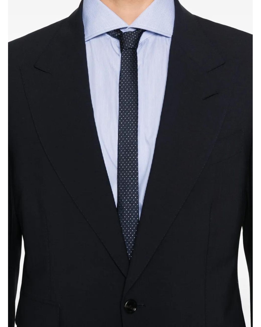 Truzzi Blue Striped Cotton Shirt for men