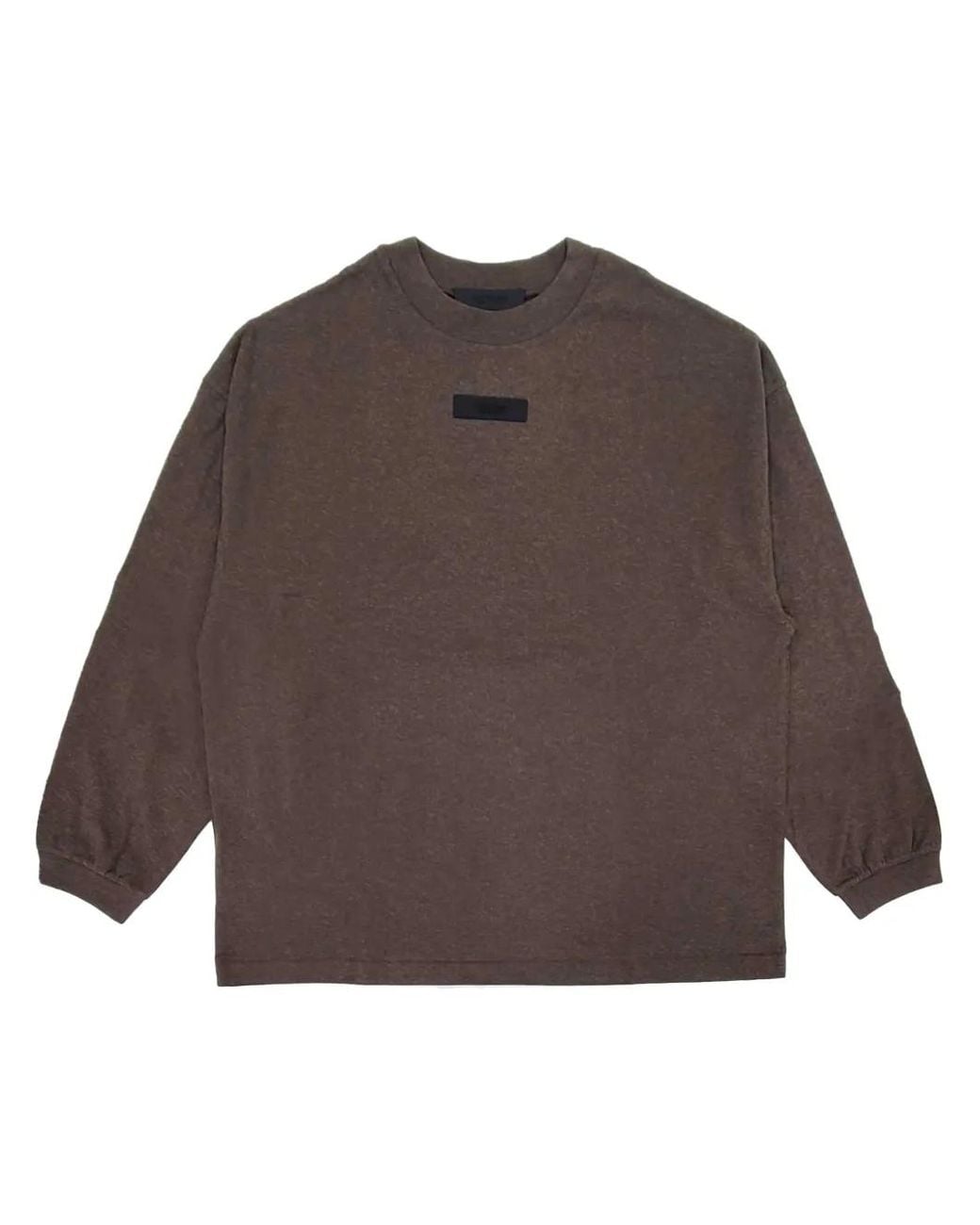 Fear Of God Brown Logo-Appliqué Cotton T-Shirt for men