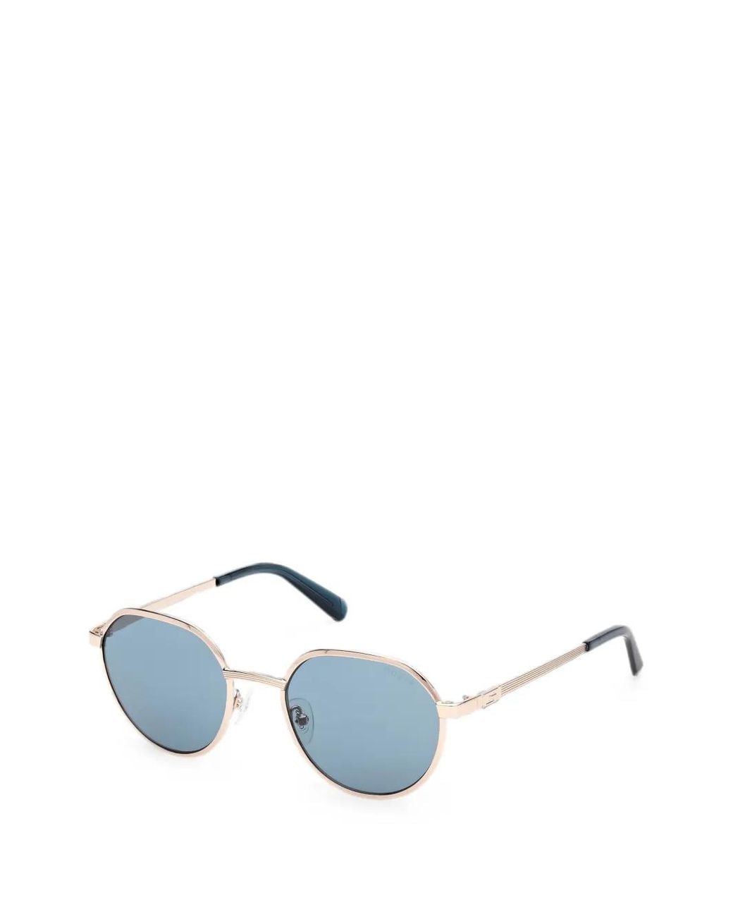 Guess Blue Geometric-Frame Sunglasses