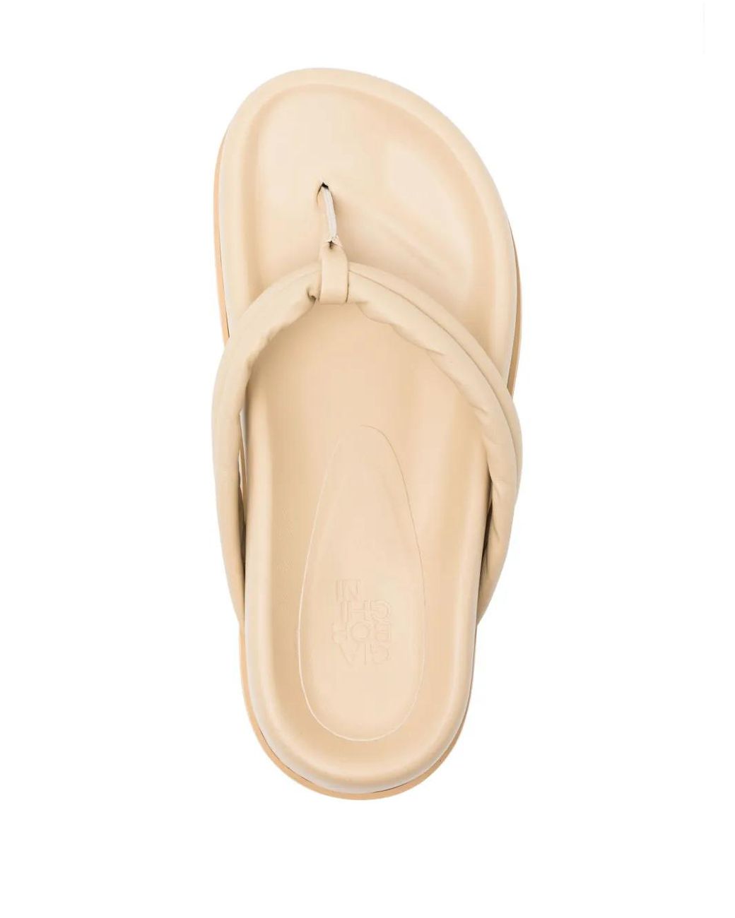 Gia Borghini Natural Frederique 40Mm Leather Sandals