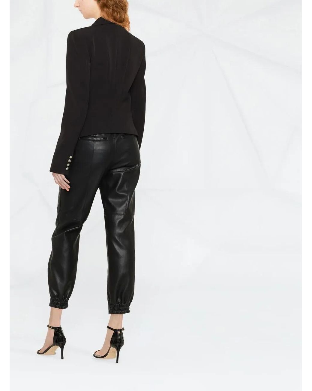 Philipp Plein Black Shawl Lapel Blazer