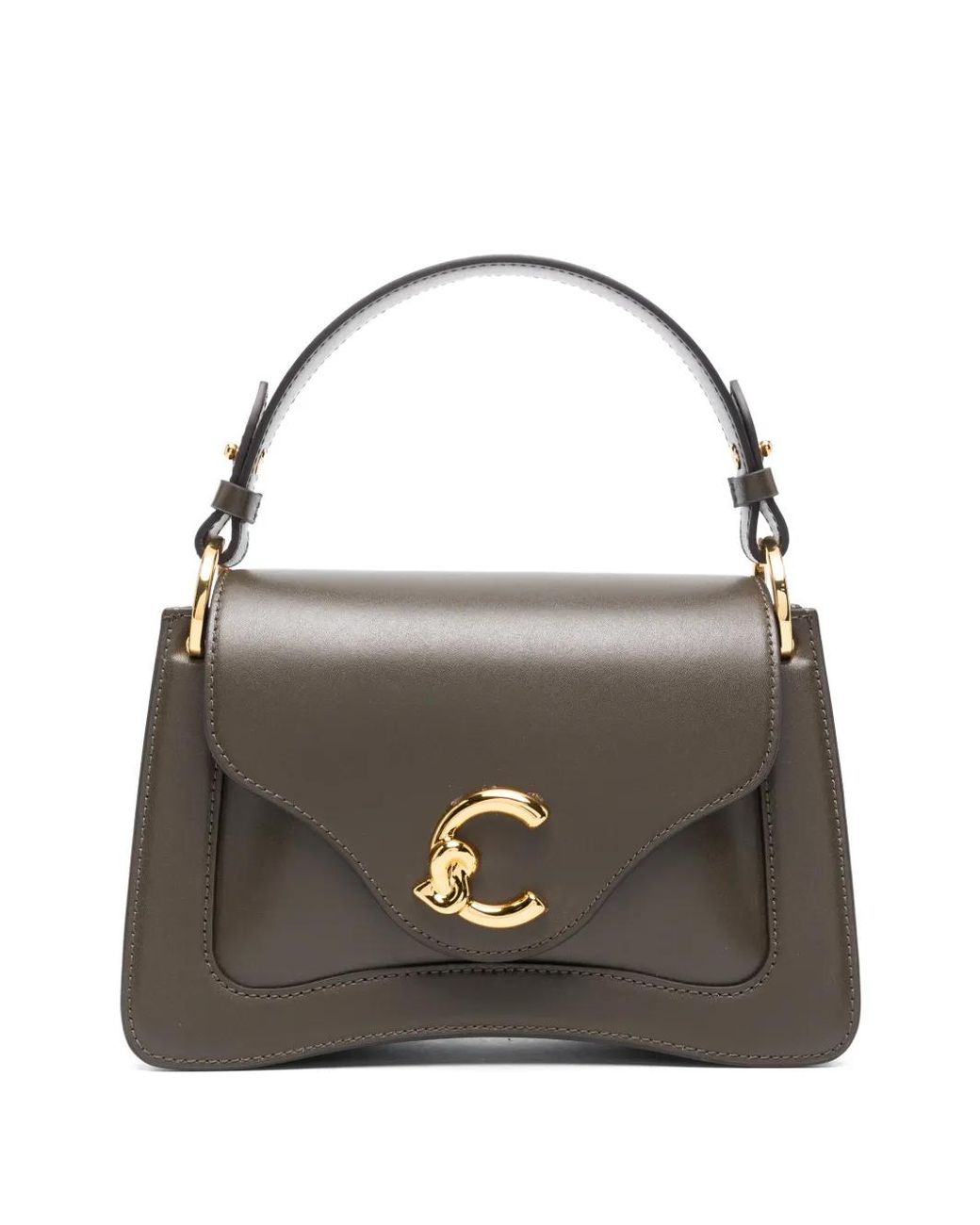 Coccinelle Multicolor Sac À Main En Cuir À Plaque Logo