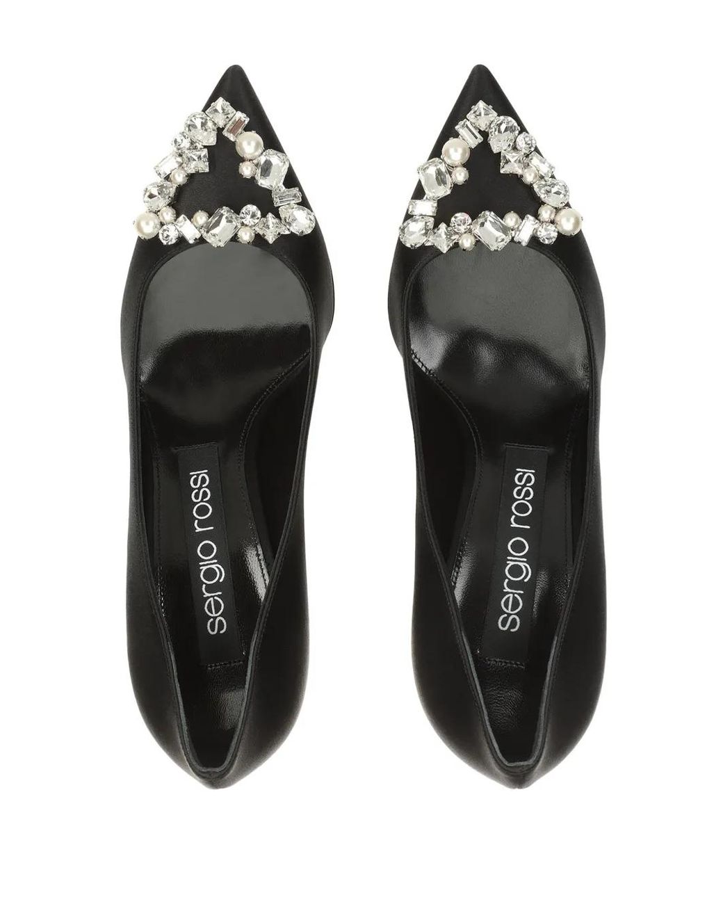 Sergio Rossi Black 90Mm Godiva Pumps