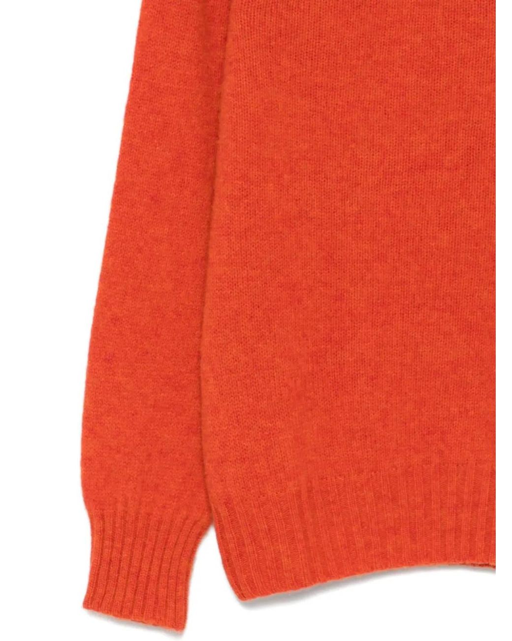 Howlin' By Morrison Orange Crew-Neck Sweater for men