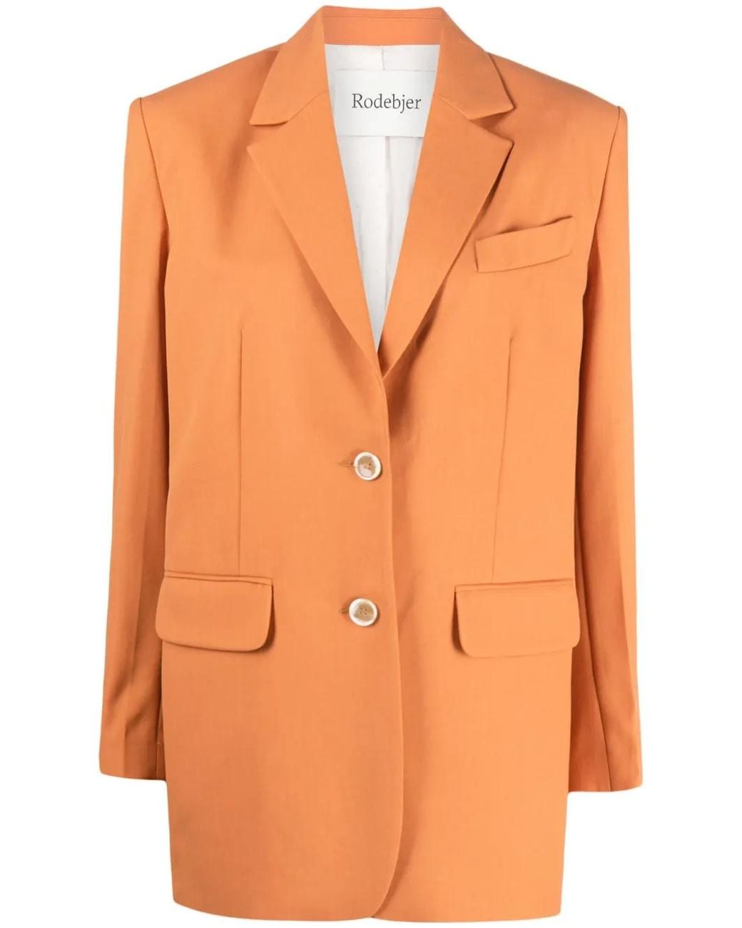 Rodebjer Orange Einreihiger Blazer