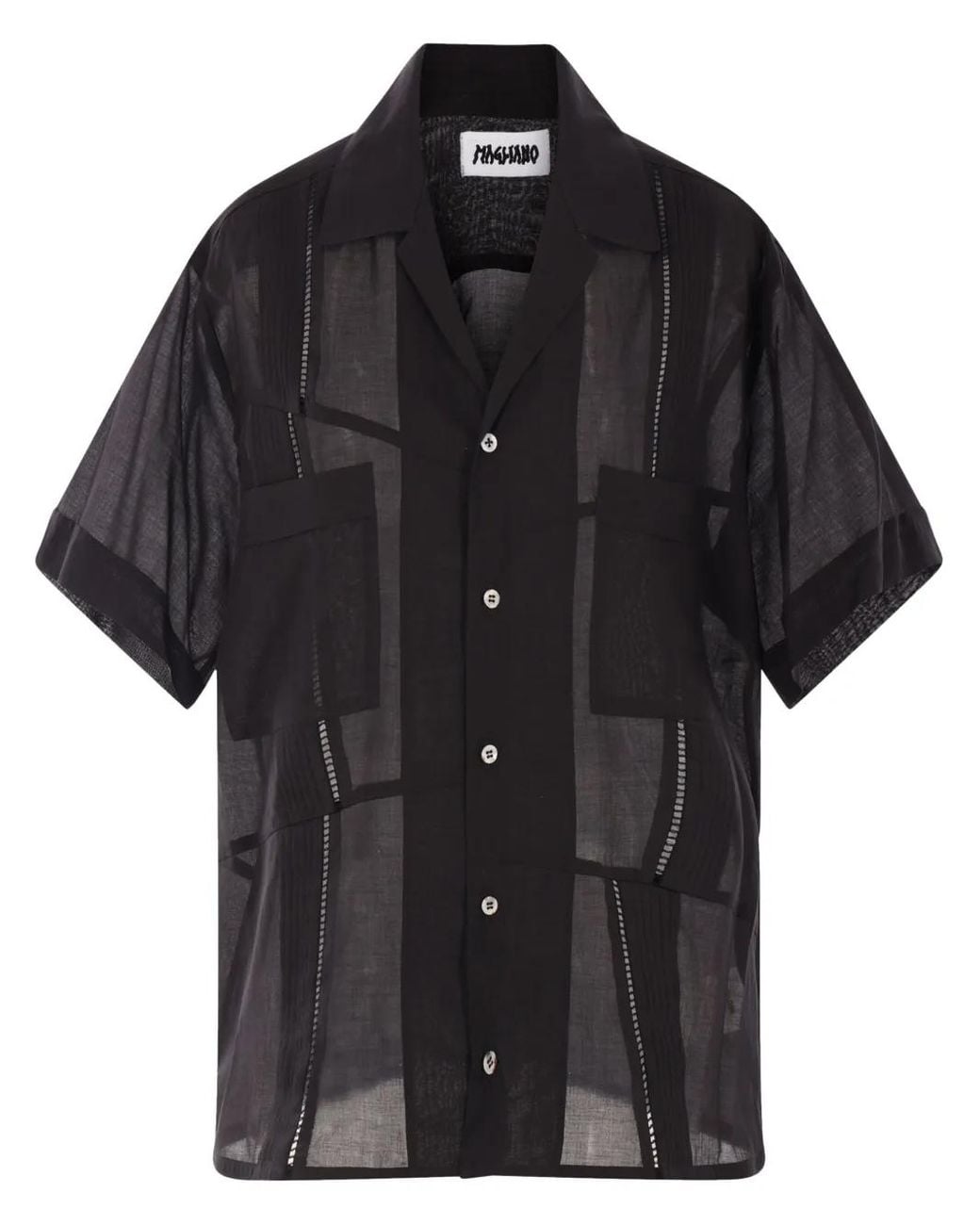 Magliano Black Cotton Shirt for men