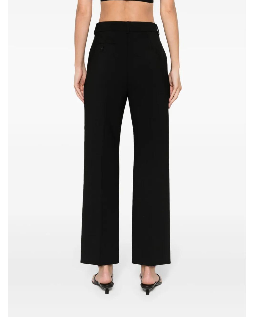 Sportmax Black Gerade Romanga Hose
