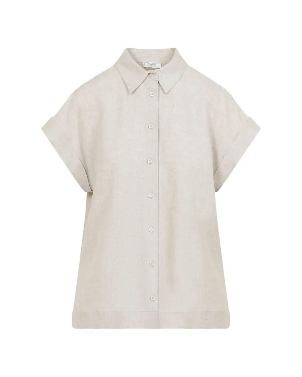 Peserico White Button Linen Shirt