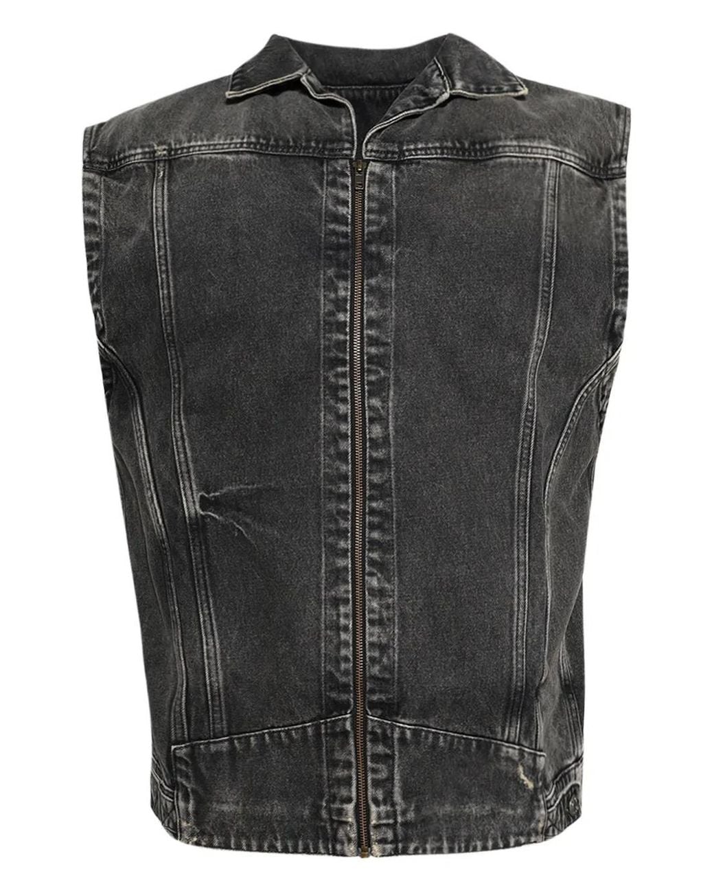 Martine Rose Black Denim Vest for men