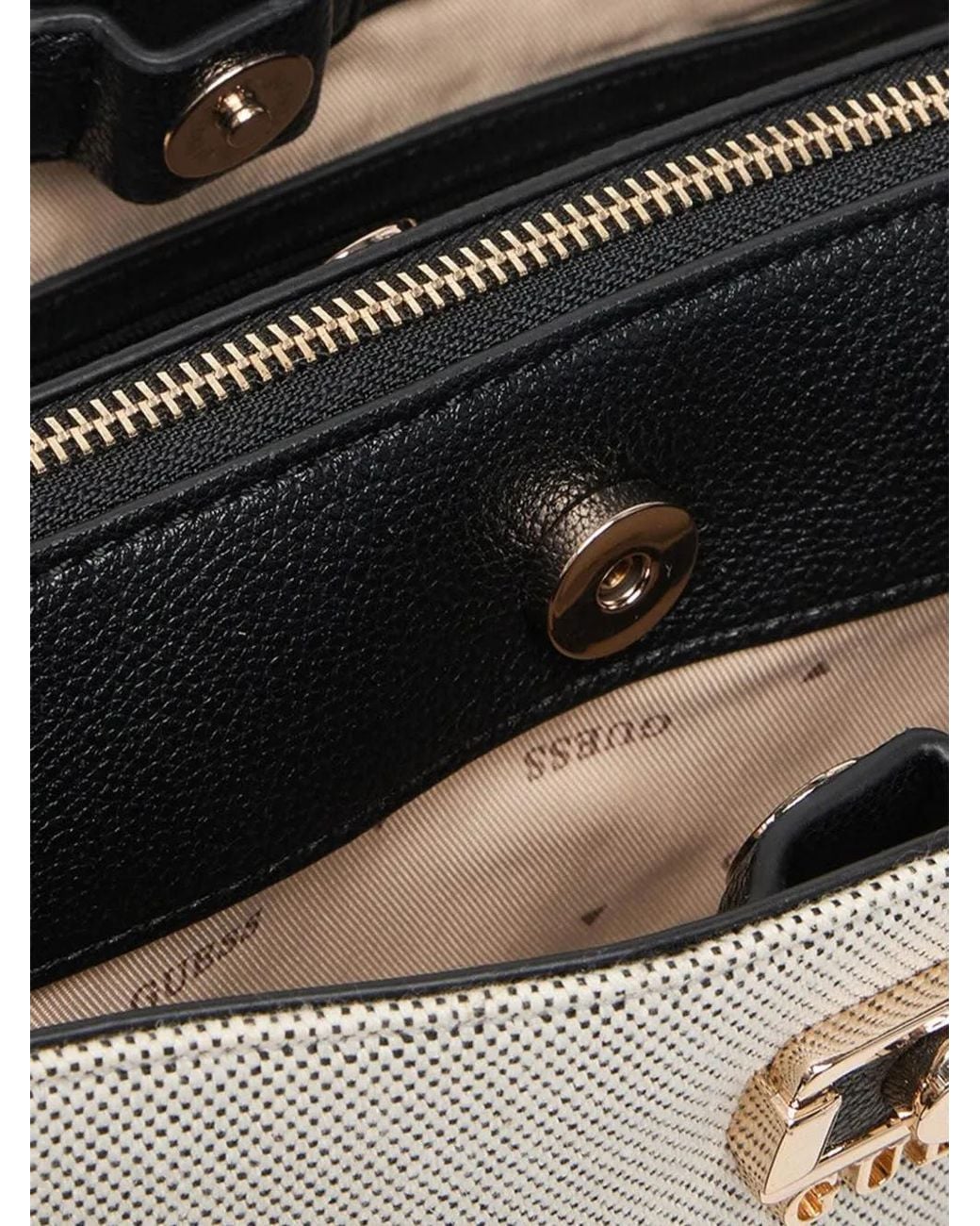 Guess Metallic Shopper Mit Logo