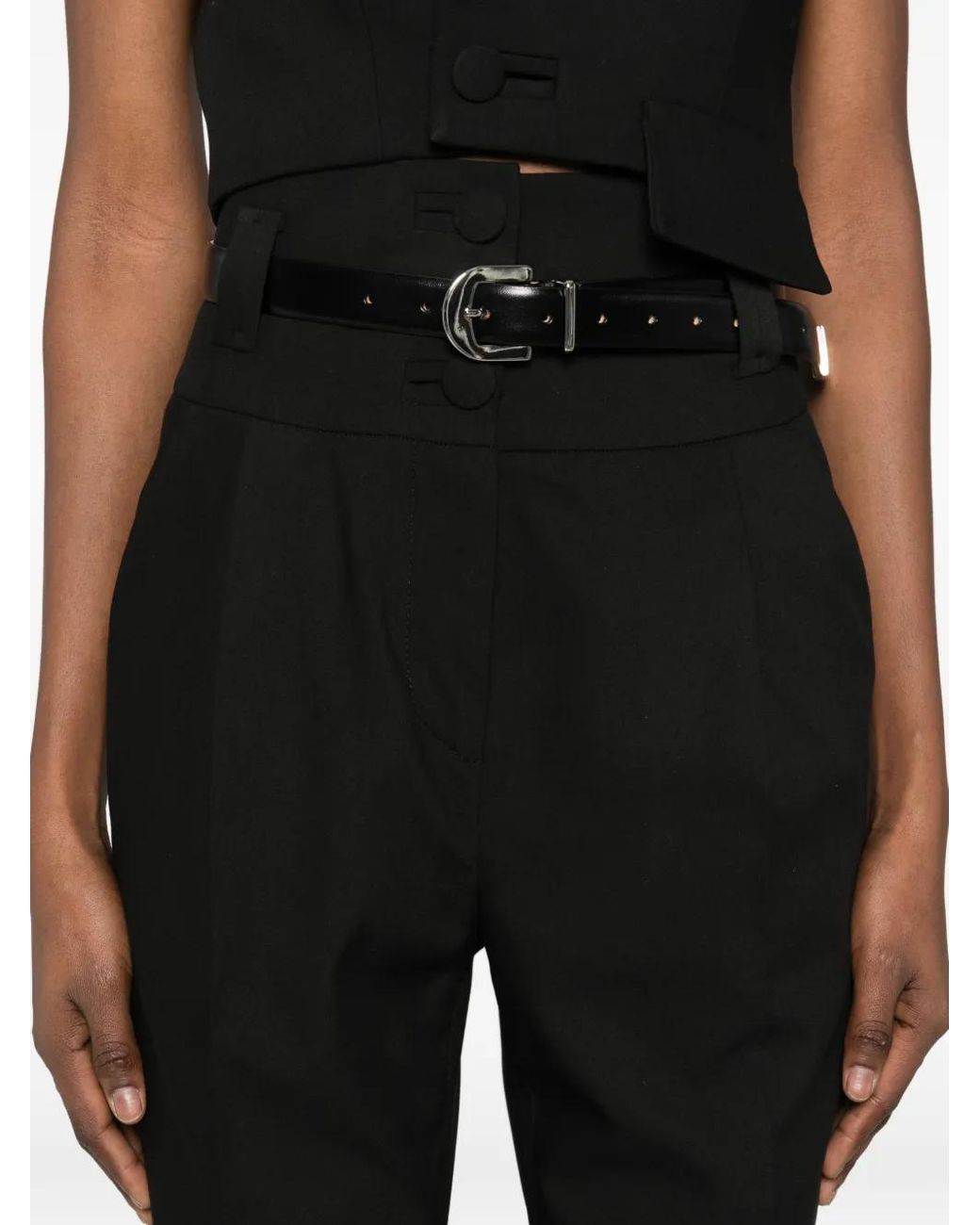 MITILIANE COUTURE Black High-Waisted Trousers