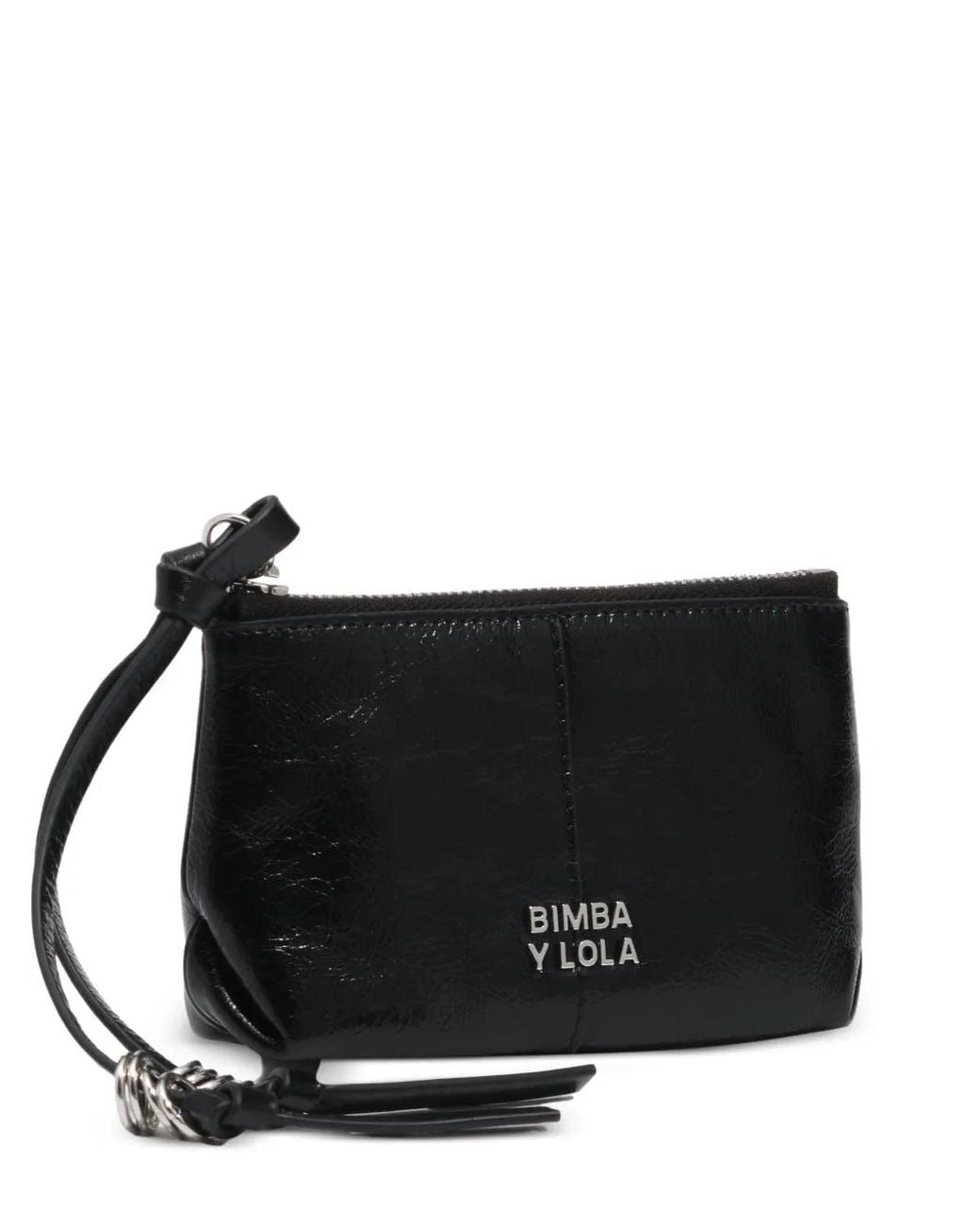 Bimba Y Lola Black Porte-Monnaie En Cuir À Logo