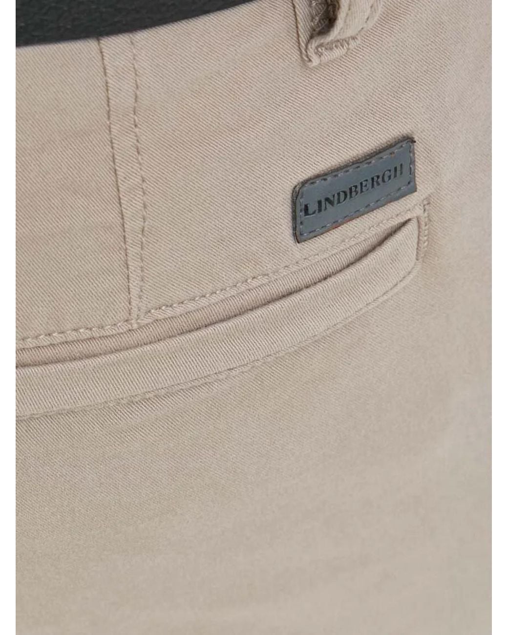 Lindbergh Blue Logo-Patch Chino Shorts for men