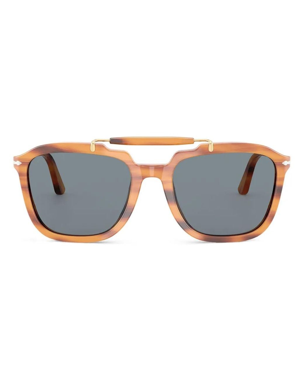 Persol Blue Square-Frame Sunglasses