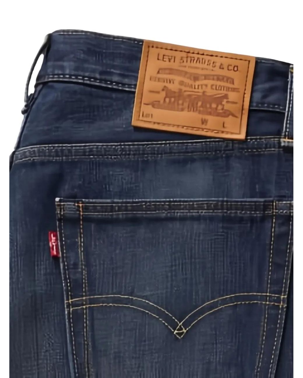 Levi's Blue 555 Relaxed-Straight Jeans for men