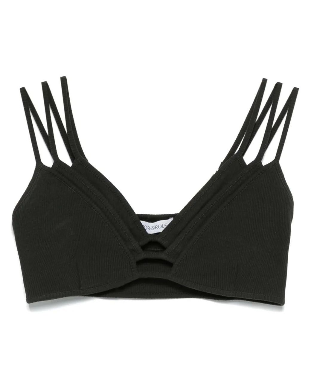 Corpiño Con Triple Capa Viktor & Rolf de color Black