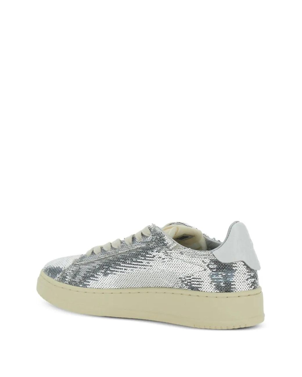 Baskets Brodées De Sequins Autry en coloris Gray