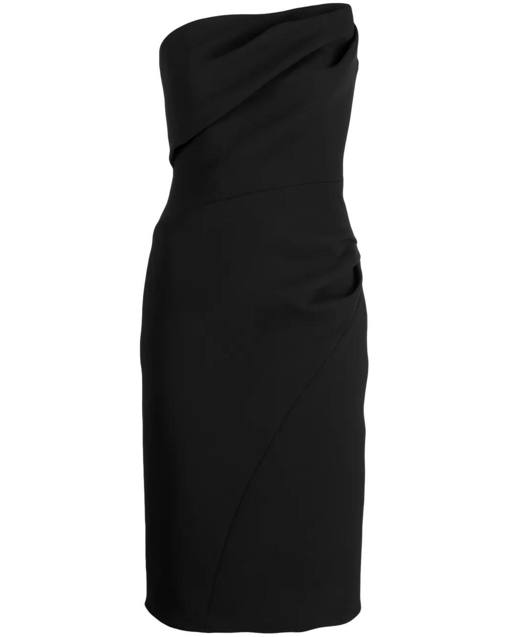 Maticevski Black Bandeau Pencil Dress