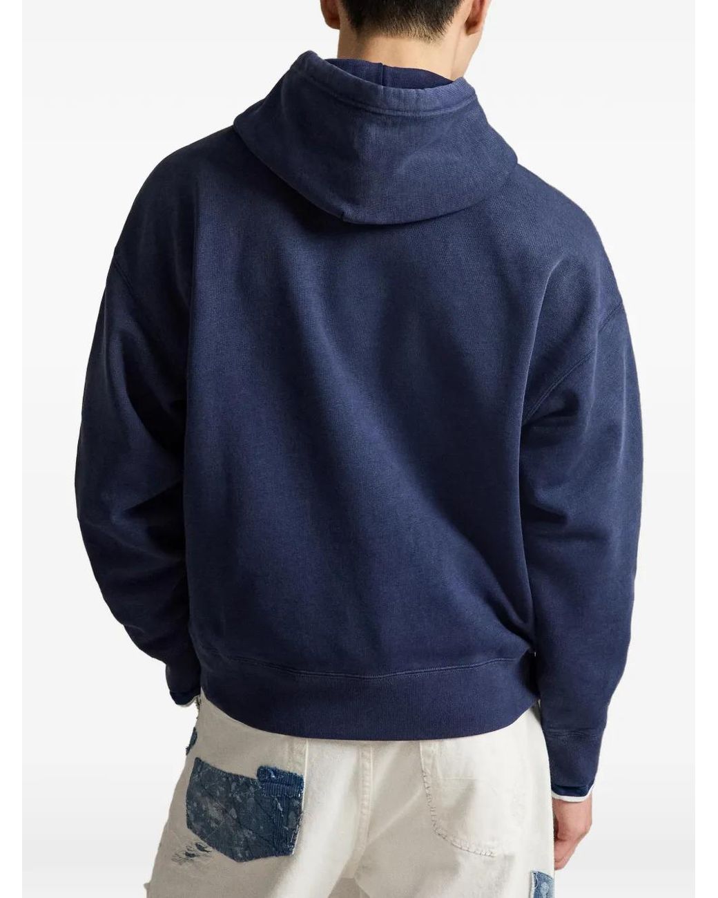 Polo Ralph Lauren Blue Logo-Detail Hoodie for men