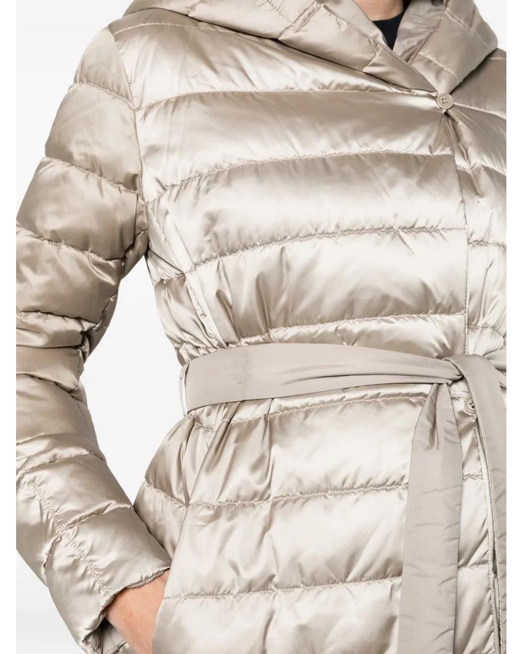 Max Mara White Reversible Down Jacket