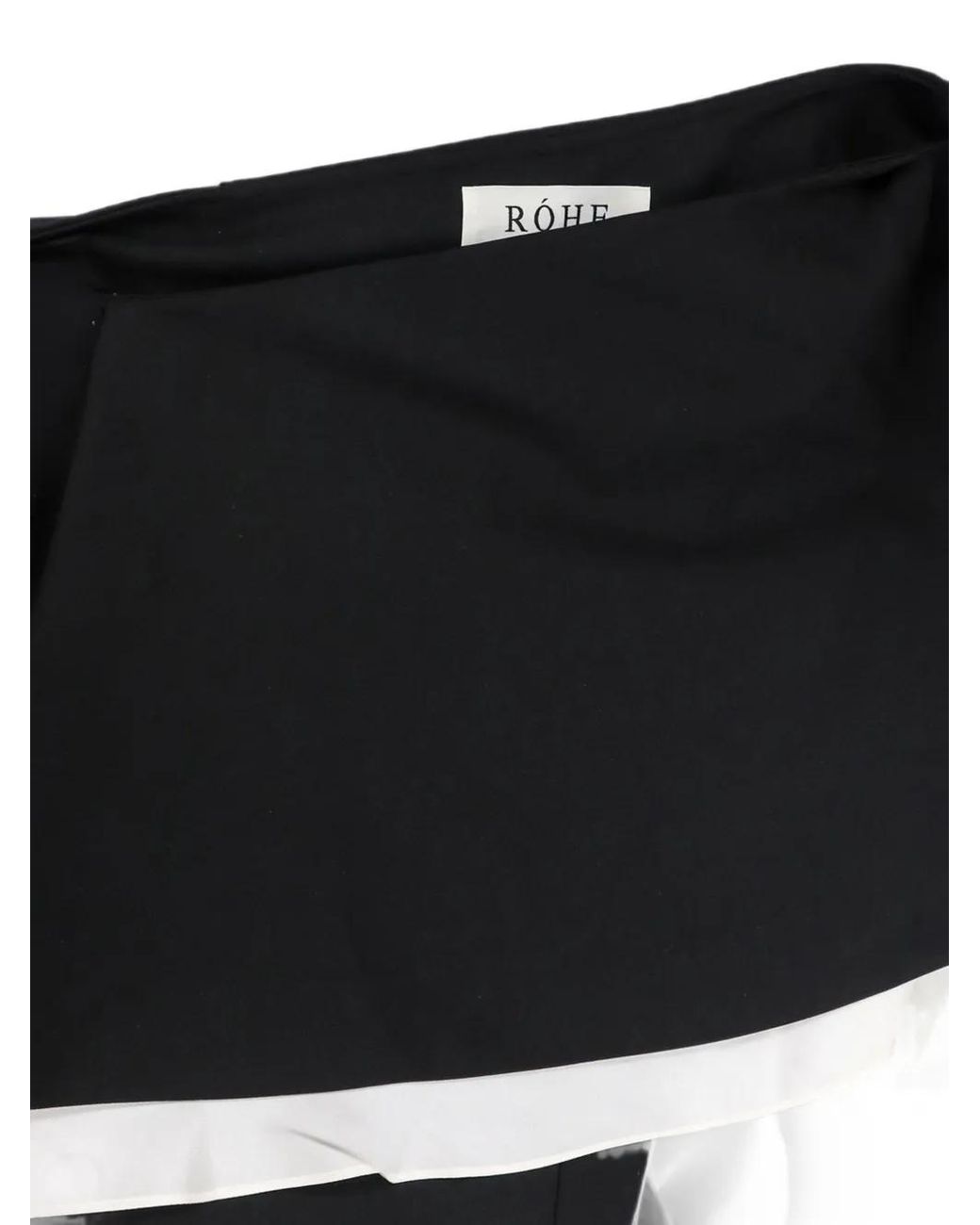 Rohe Black One-Shoulder Top
