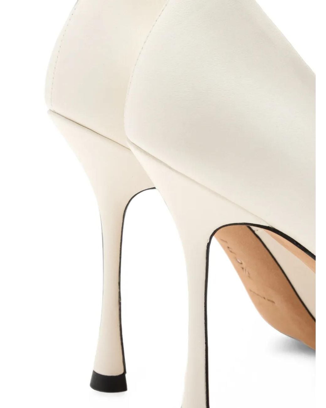 Jude White Kiss Pointed-Toe Pumps