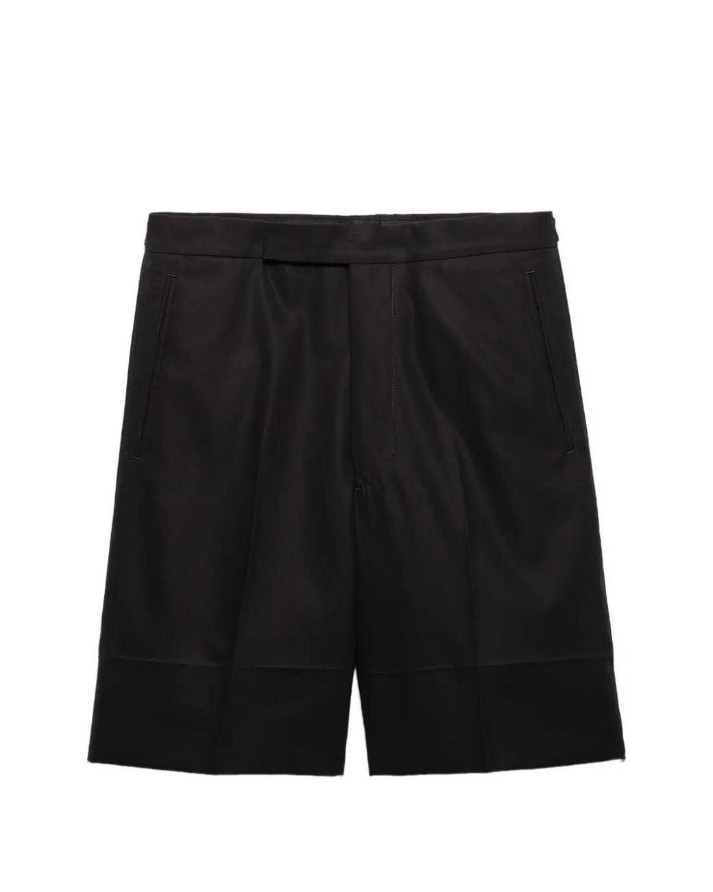 Prada Black Cotton Bermudas for men