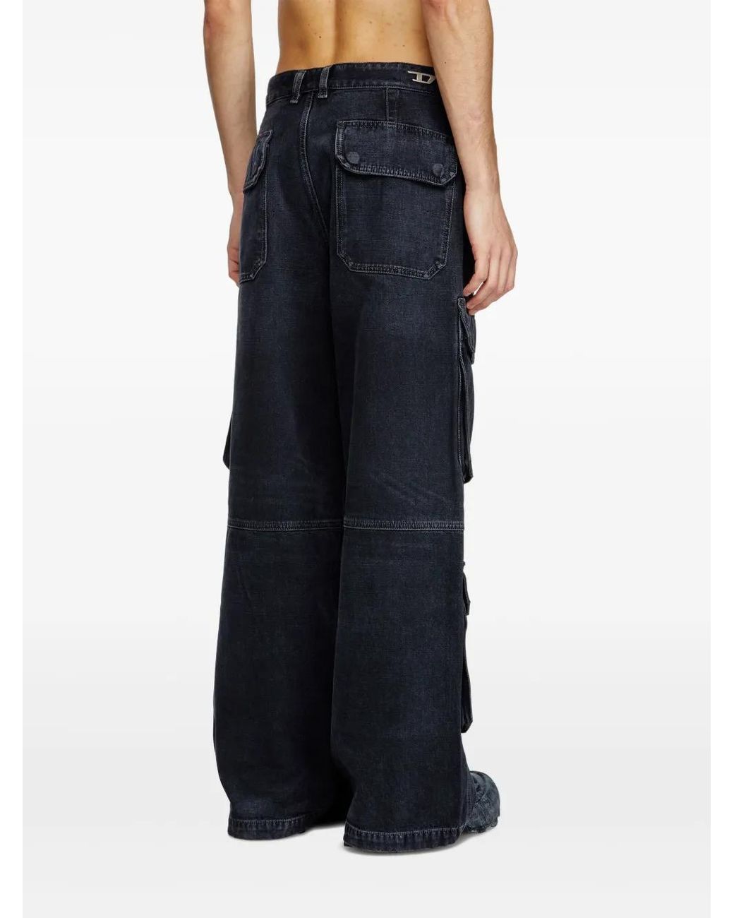 DIESEL Ruimvallende Jeans Met Regular-Waist in het Blue voor heren